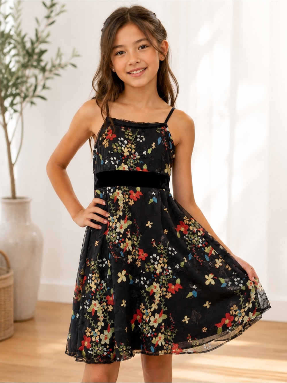 Girls Beautiful Asian Inspired Dress, 10.